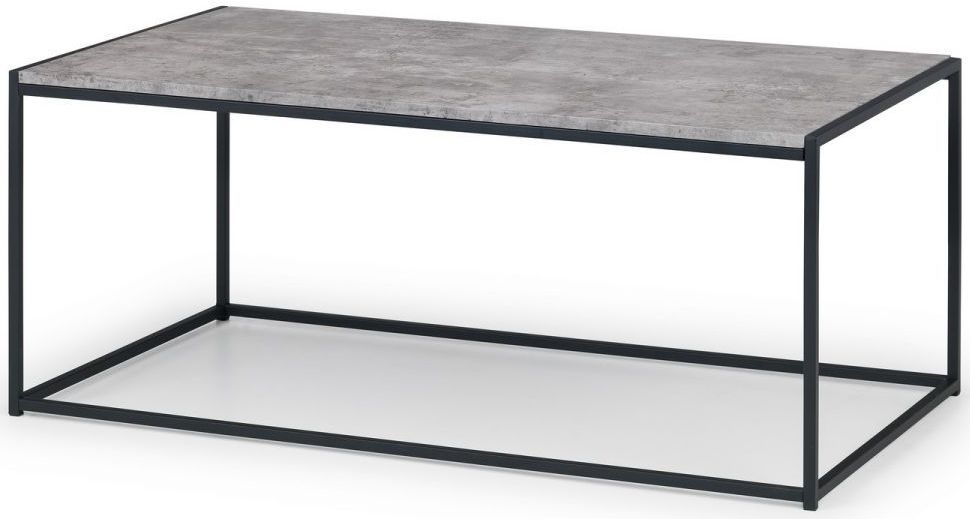 Product photograph of Staten Concrete Effect Coffee Table from Choice Furniture Superstore.
