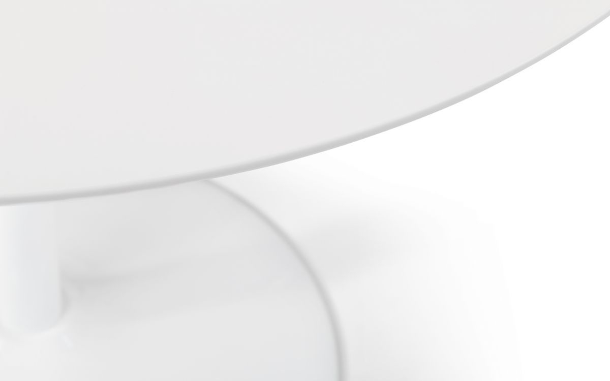 Product photograph of Blanco Pure White Effect Round Dining Table - 2 Seater from Choice Furniture Superstore.