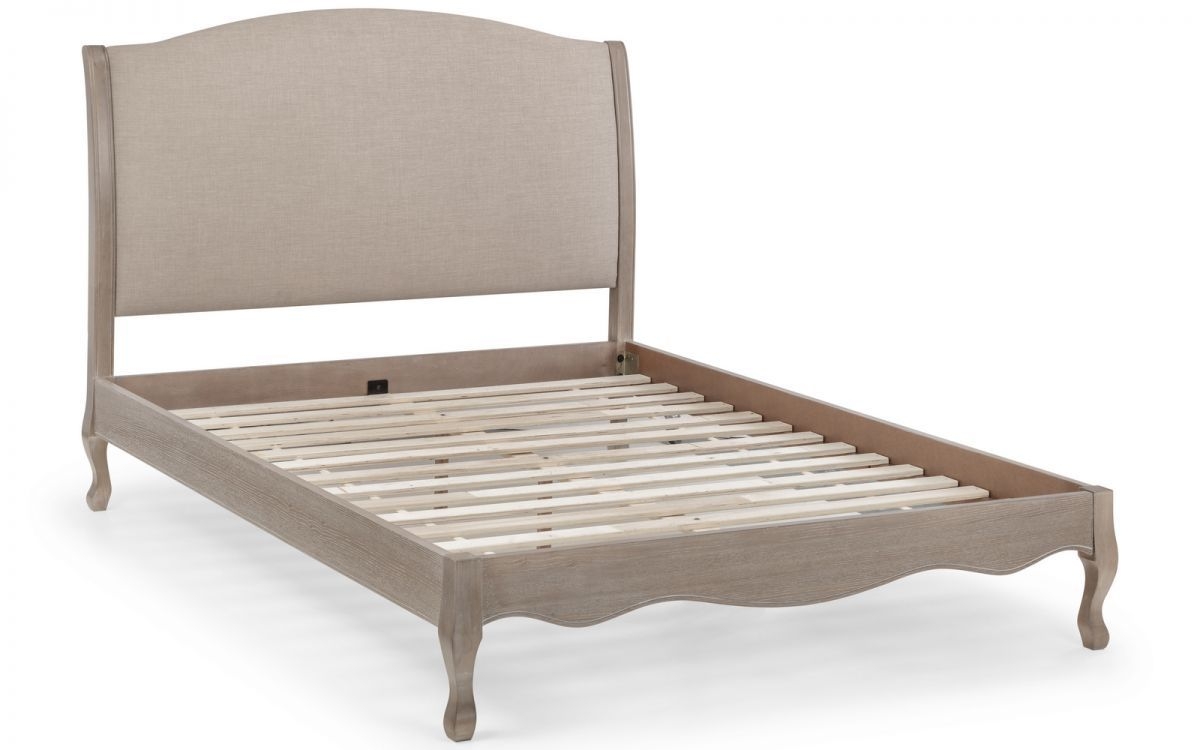 Product photograph of Camille Limed Oak Bed - Comes In Double And King Size Options from Choice Furniture Superstore.