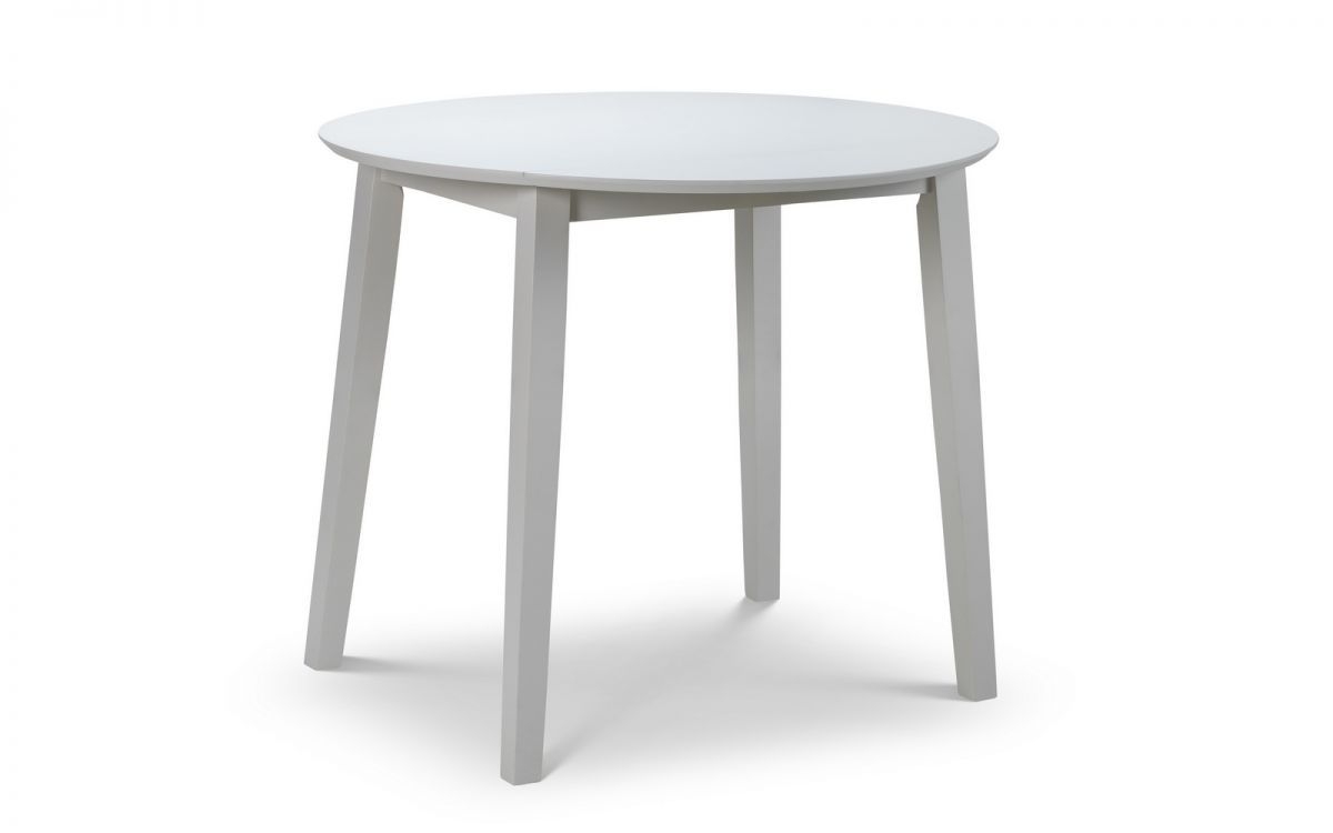 Product photograph of Coast Grey 2-4 Seater Round Drop Leaf Dining Table from Choice Furniture Superstore.