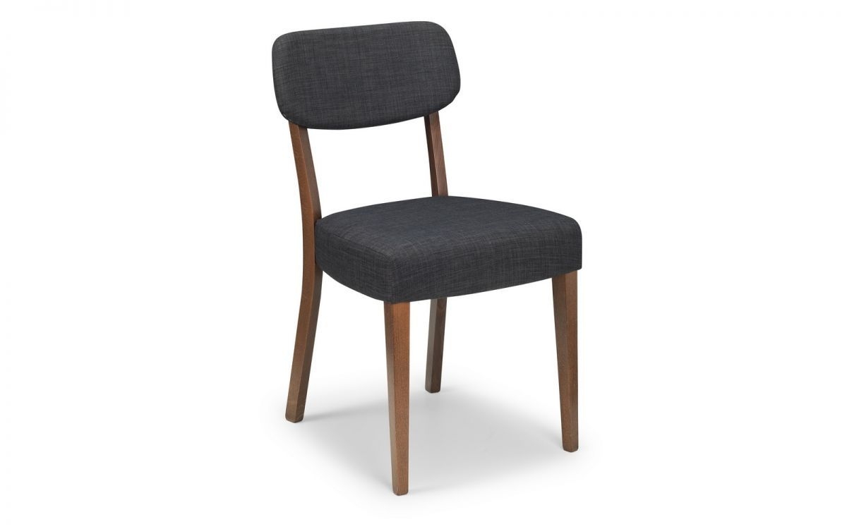 Product photograph of Farringdon Grey Fabric Dining Chair Sold In Pairs from Choice Furniture Superstore.