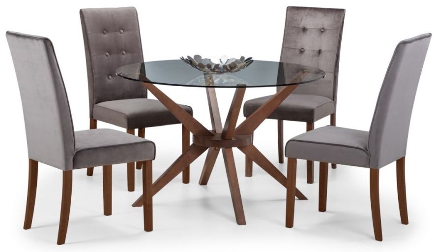 Product photograph of Madrid Walnut Dining Chair Sold In Pairs from Choice Furniture Superstore.