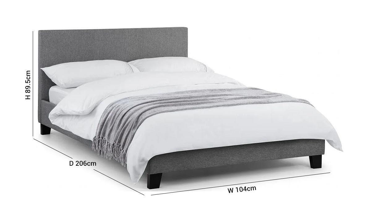 Product photograph of Rialto Fabric Bed - Comes In Single Double And King Size from Choice Furniture Superstore.