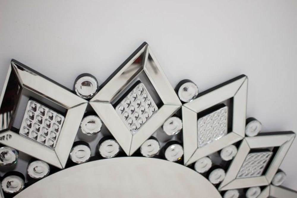 Product photograph of Loughton Star Wall Mirror - 90cm X 90cm from Choice Furniture Superstore.