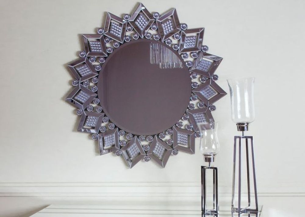 Product photograph of Hove Star Wall Mirror from Choice Furniture Superstore.