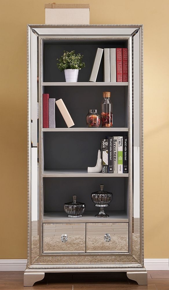 Product photograph of Sofia Mirrored Bookcase from Choice Furniture Superstore.