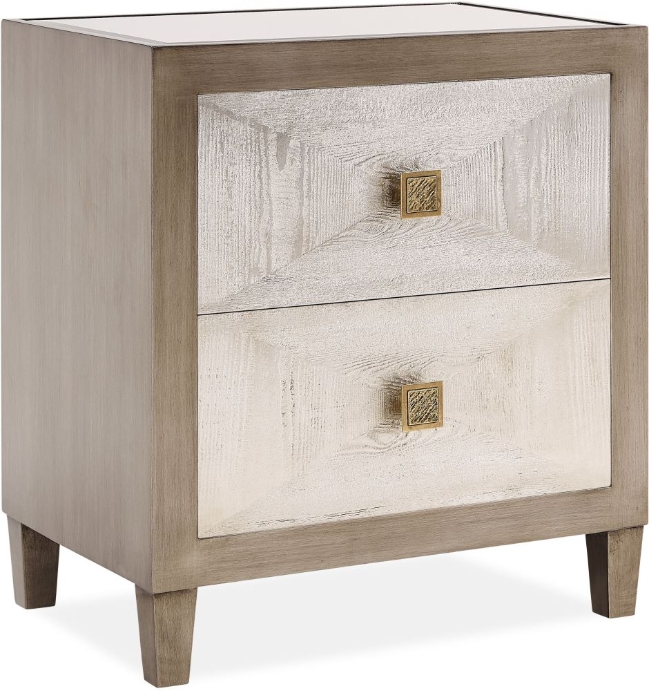 Product photograph of Nova Bedside Table With Glass Top from Choice Furniture Superstore.