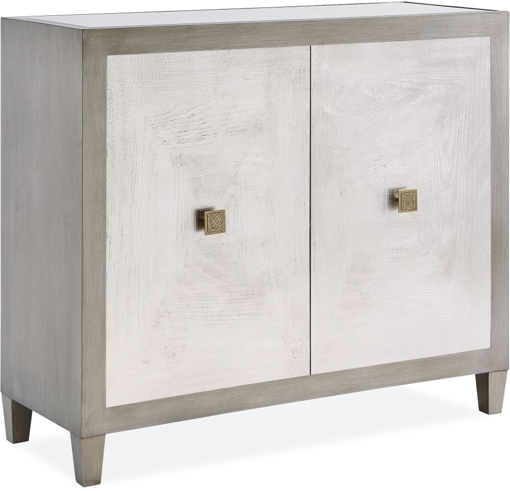 Product photograph of Nova 2 Door Small Sideboard With Glass Top from Choice Furniture Superstore.