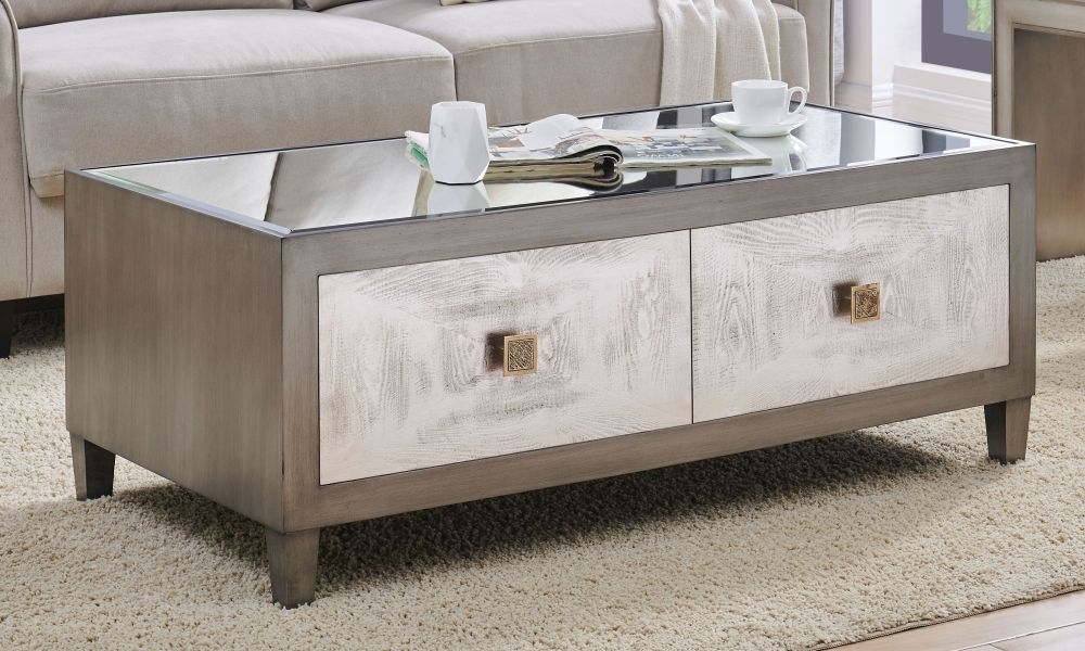 Product photograph of Nova Coffee Table With Glass Top from Choice Furniture Superstore.