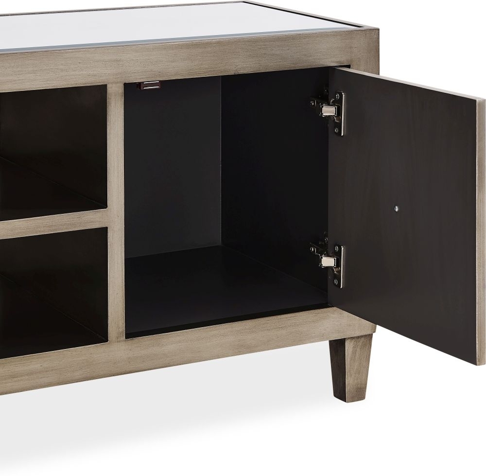 Product photograph of Belfast Champagne 120cm Tv Unit from Choice Furniture Superstore.