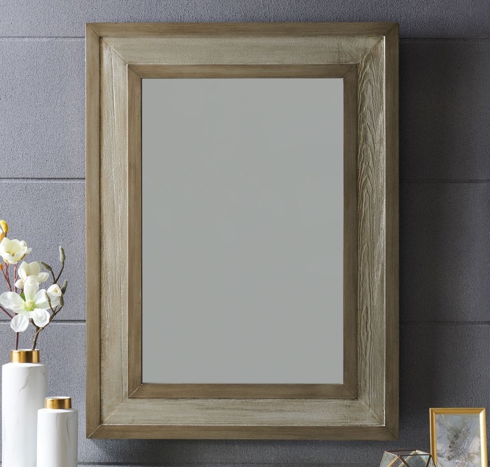 Product photograph of Nova Rectangular Wall Mirror - 90cm X 120cm from Choice Furniture Superstore.