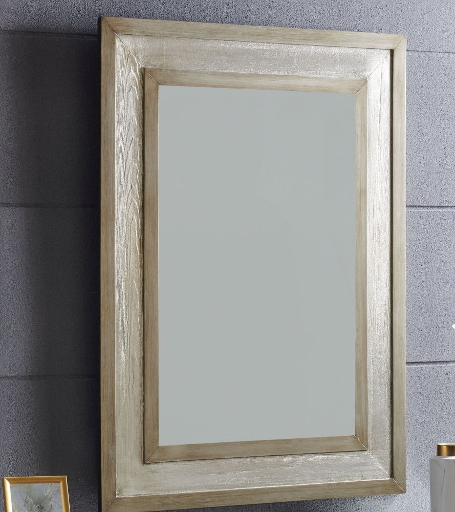 Product photograph of Nova Rectangular Wall Mirror - 90cm X 120cm from Choice Furniture Superstore.