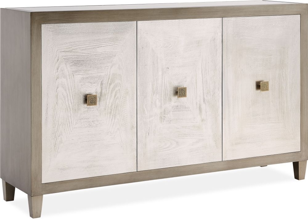 Product photograph of Nova 3 Door Sideboard With Glass Top from Choice Furniture Superstore.