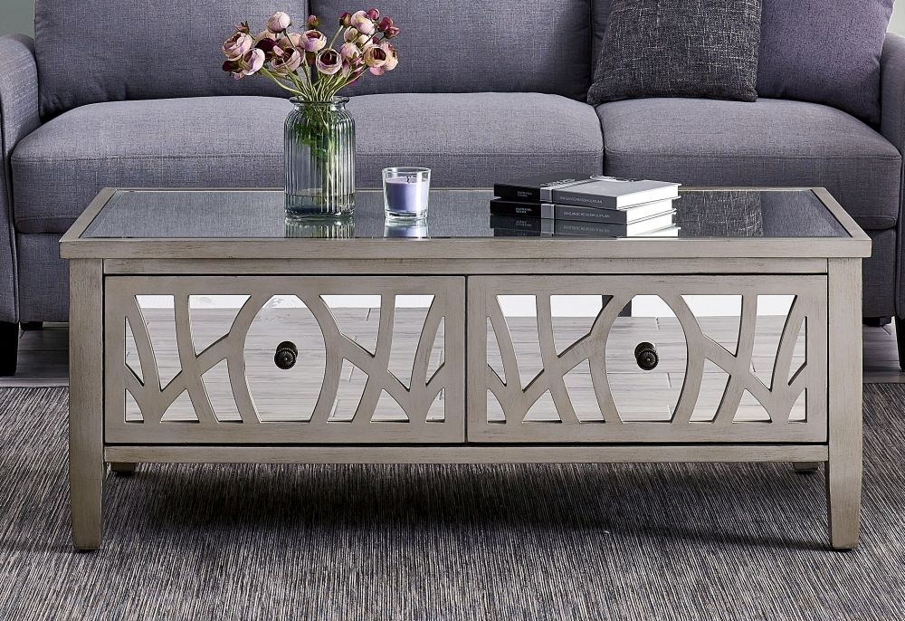 Product photograph of Gallo Mirrored Coffee Table from Choice Furniture Superstore.