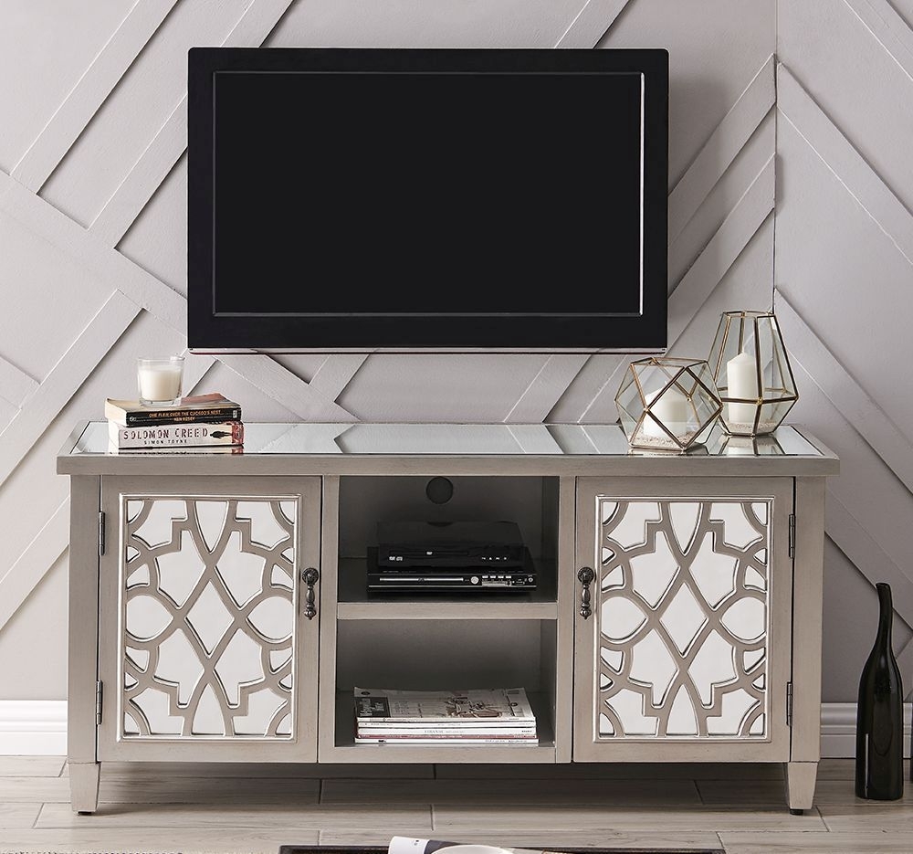 Product photograph of Gallo Mirrored Tv Unit from Choice Furniture Superstore.