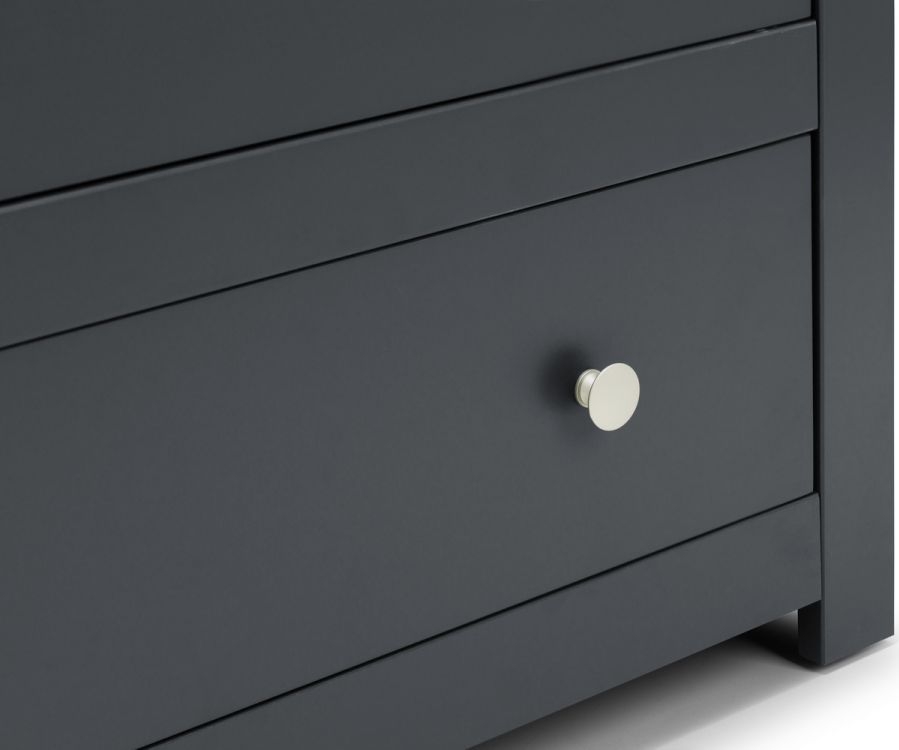 Product photograph of Radley Anthracite 4 Drawer Chest from Choice Furniture Superstore.