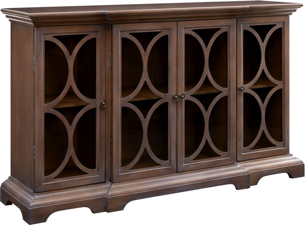 Product photograph of Berlino Wood And Glass Sideboard from Choice Furniture Superstore.