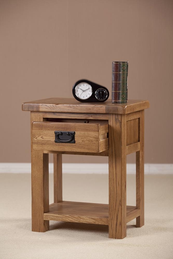 Product photograph of Originals Rustic Oak Bedside Table from Choice Furniture Superstore.