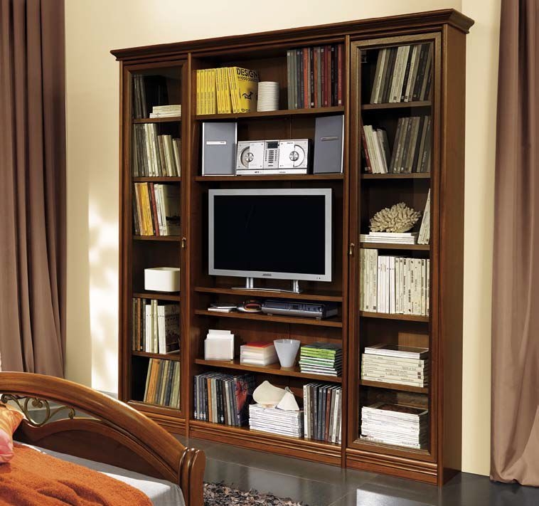 Product photograph of Camel Nostalgia Walnut Italian Bookshelf from Choice Furniture Superstore.