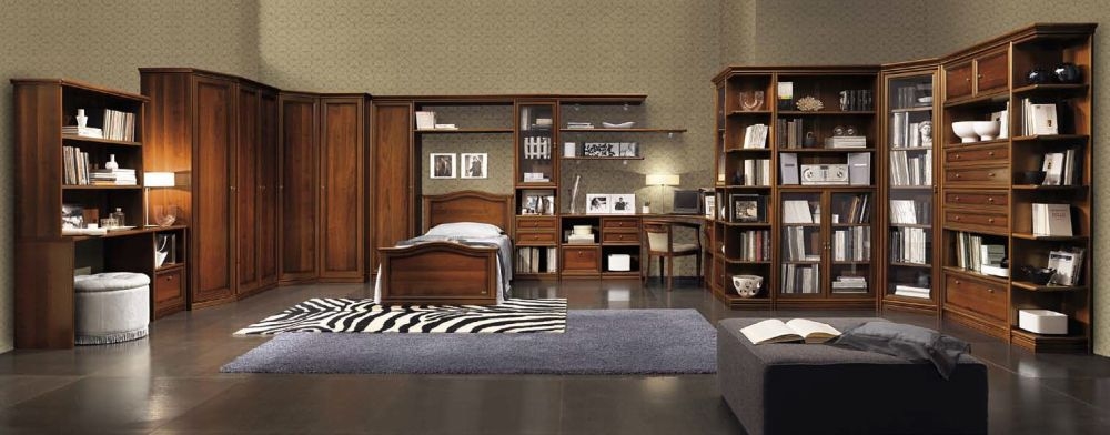 Product photograph of Camel Nostalgia Walnut Italian Bookshelf from Choice Furniture Superstore.