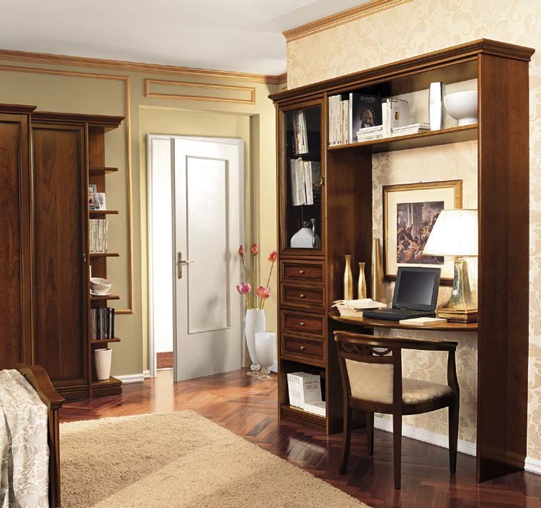 Product photograph of Camel Nostalgia Walnut Italian Bookshelf from Choice Furniture Superstore.