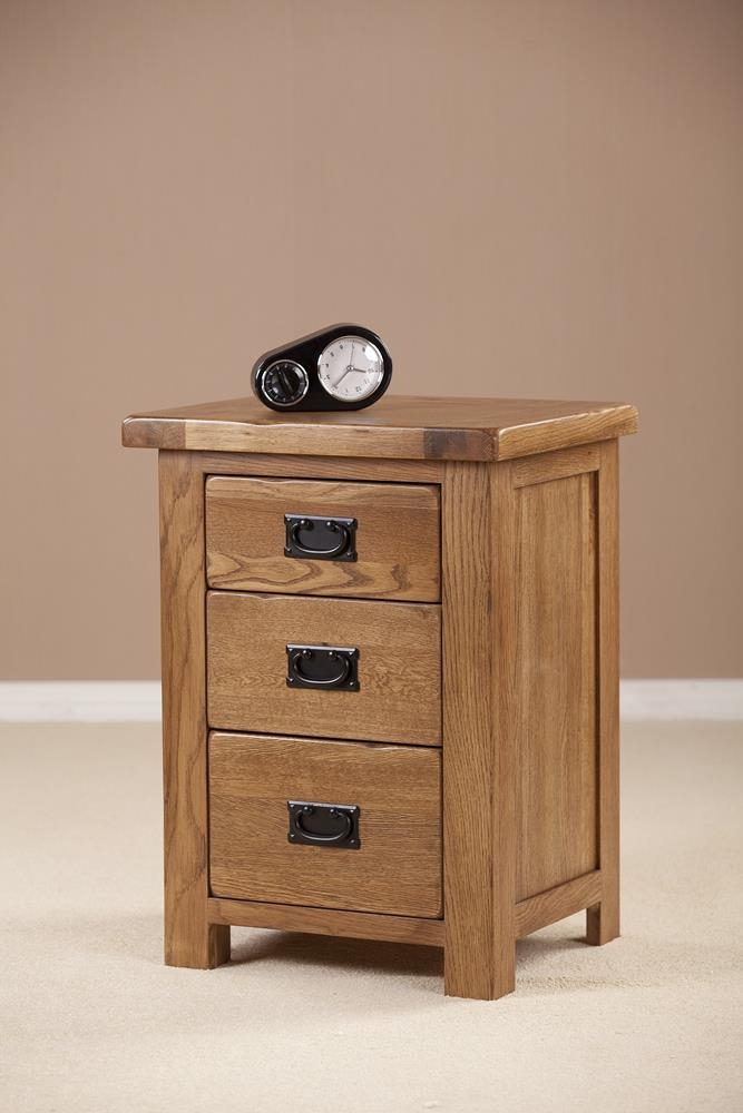 Product photograph of Originals Rustic Oak Tall Bedside Cabinet from Choice Furniture Superstore.