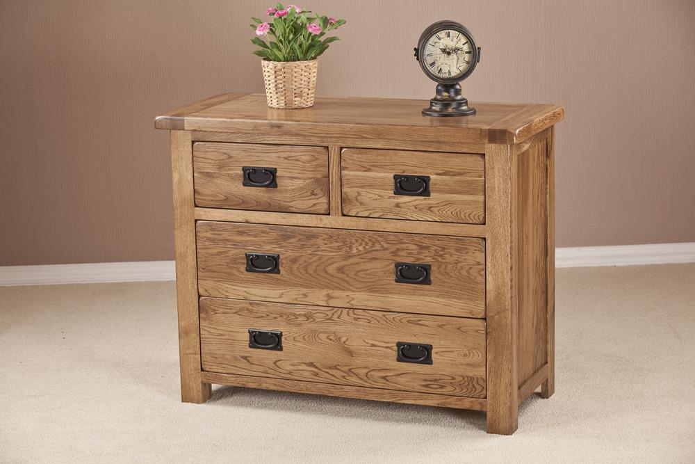 Product photograph of Originals Rustic Oak 2 2 Drawer Chest from Choice Furniture Superstore.