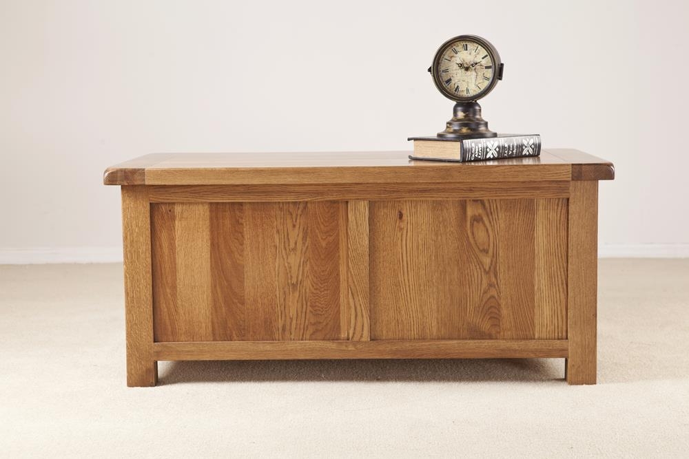 Product photograph of Originals Rustic Oak Large Blanket Box from Choice Furniture Superstore.