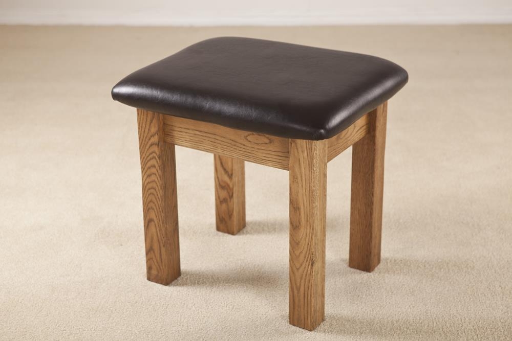 Product photograph of Originals Rustic Oak Dressing Stool from Choice Furniture Superstore.