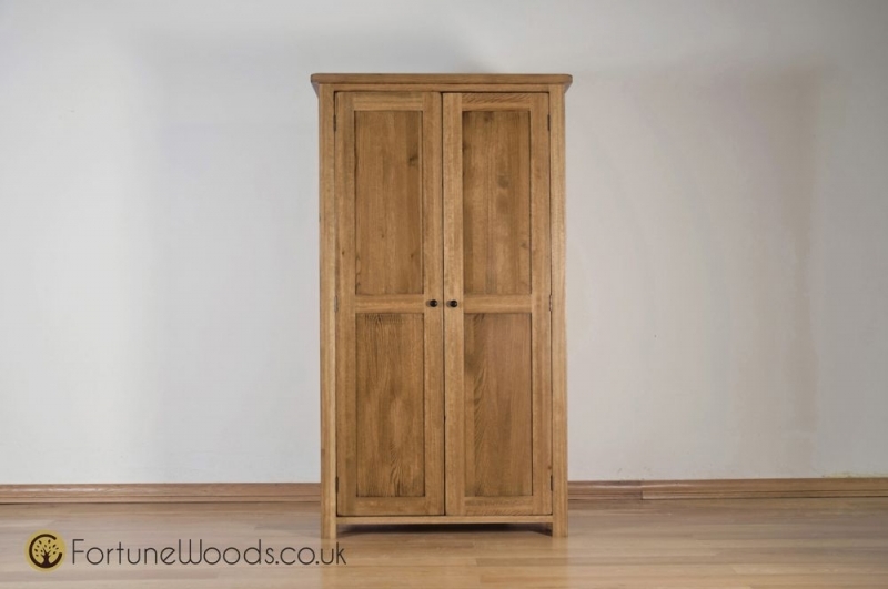 Product photograph of Originals Rustic Oak 2 Door Wardrobe from Choice Furniture Superstore.