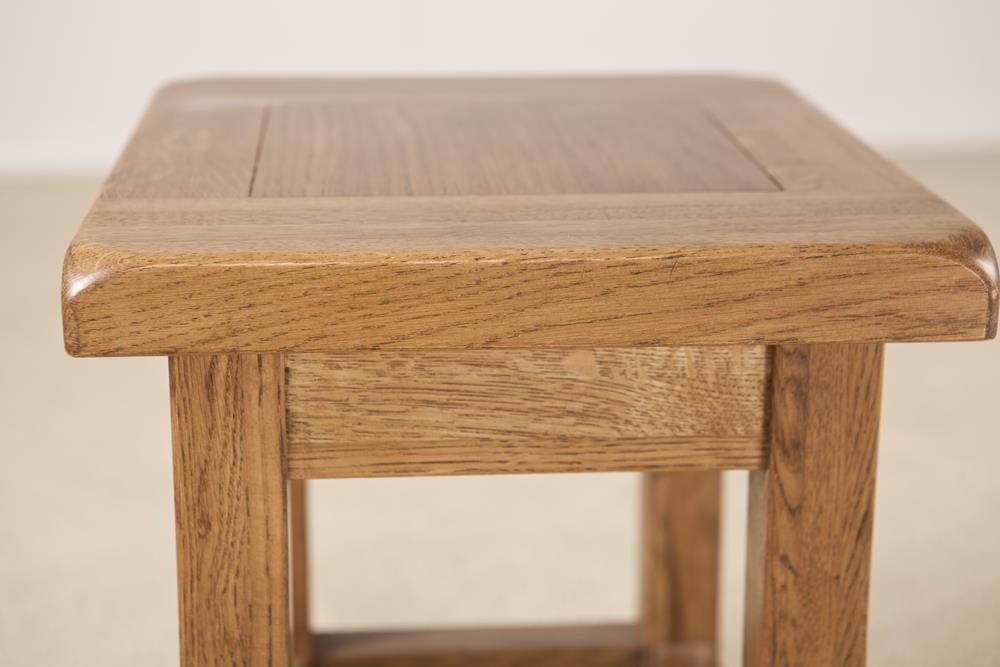 Product photograph of Originals Rustic Oak Side Table from Choice Furniture Superstore.