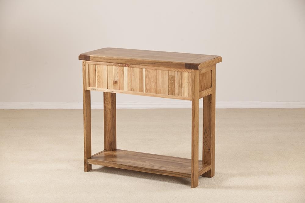 Product photograph of Originals Rustic Oak Console Table from Choice Furniture Superstore.