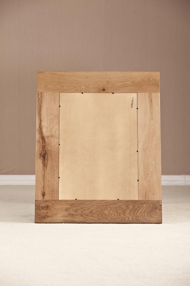 Product photograph of Originals Rustic Oak Rectangular Wall Mirror - 75cm X 60cm from Choice Furniture Superstore.