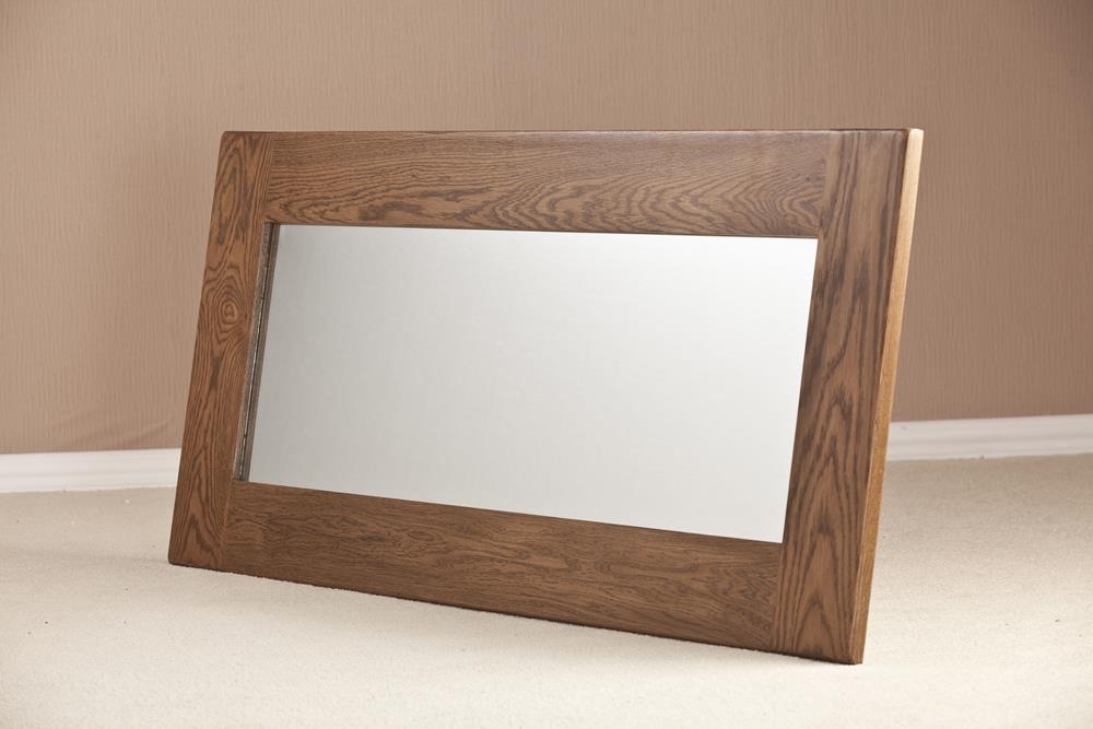 Product photograph of Originals Rustic Oak Rectangular Wall Mirror - 130cm X 60cm from Choice Furniture Superstore.