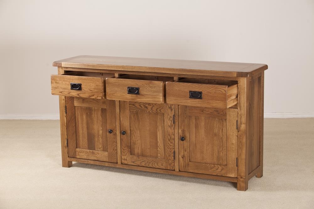 Product photograph of Originals Rustic Oak Large Sideboard from Choice Furniture Superstore.