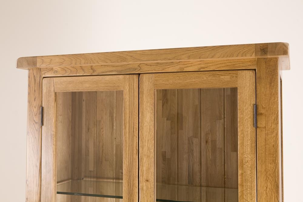 Product photograph of Originals Rustic Oak Display Cabinet from Choice Furniture Superstore.