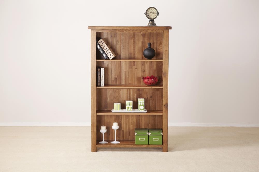 Product photograph of Originals Rustic Oak Wide Bookcase from Choice Furniture Superstore.