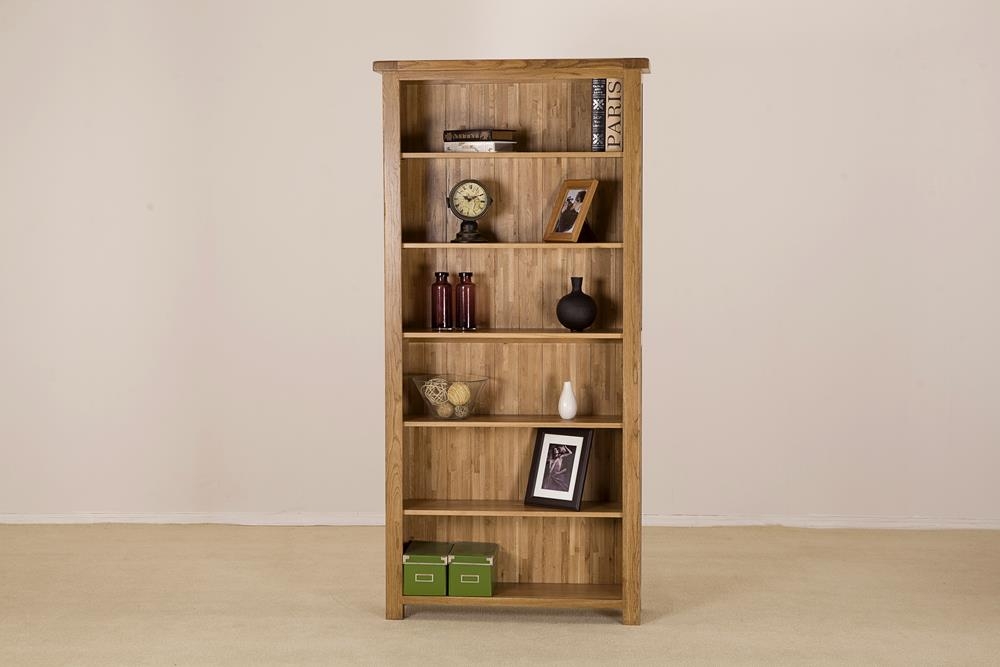 Product photograph of Originals Rustic Oak Tall Wide Bookcase from Choice Furniture Superstore.