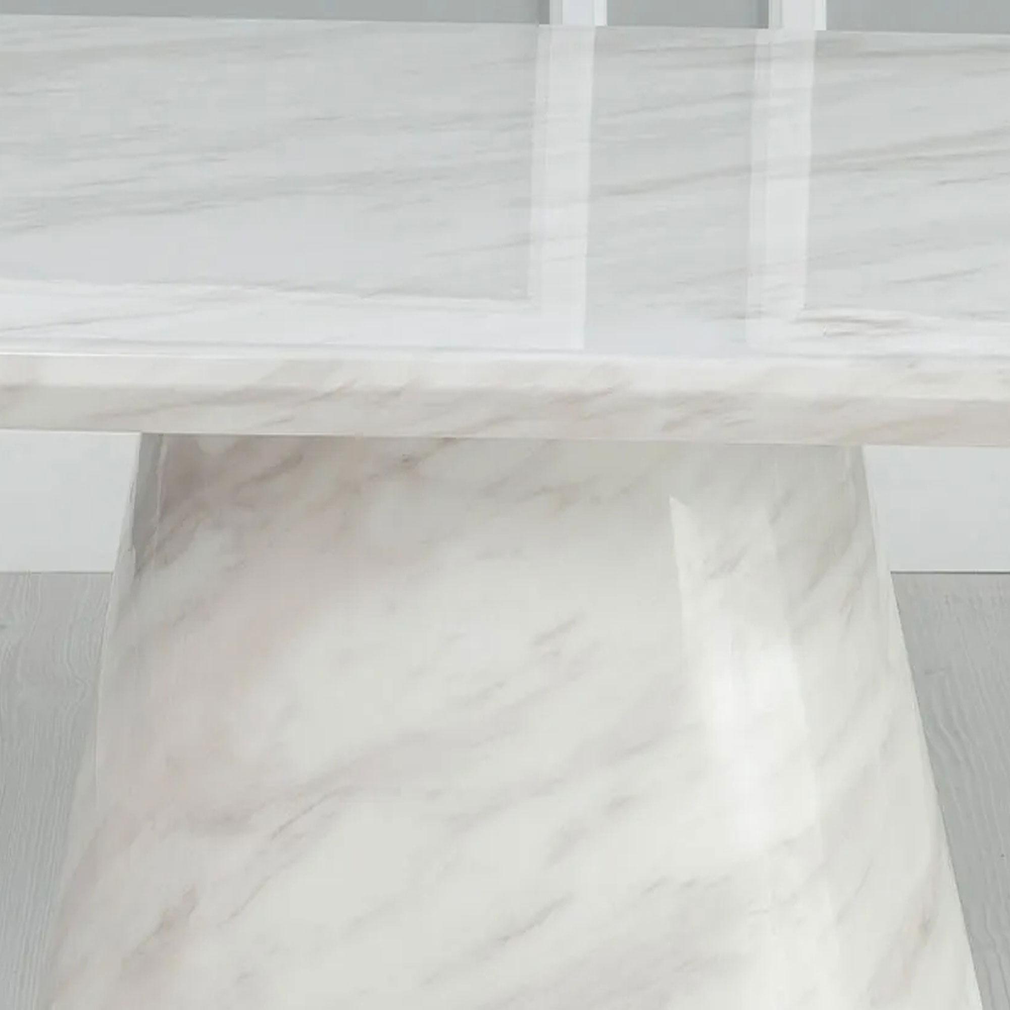 Product photograph of Carrera White Marble Oval Coffee Table from Choice Furniture Superstore.