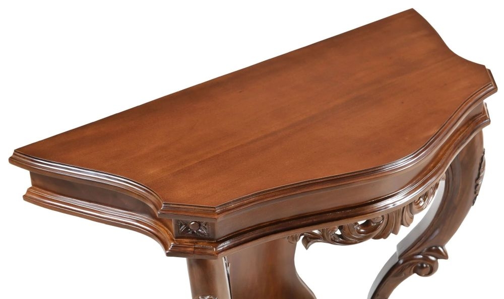 Product photograph of Palais French Mahogany Victoria Console Table from Choice Furniture Superstore.