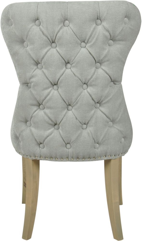 Product photograph of Honfleur Button Back Fabric Dining Chair Sold In Pairs from Choice Furniture Superstore.