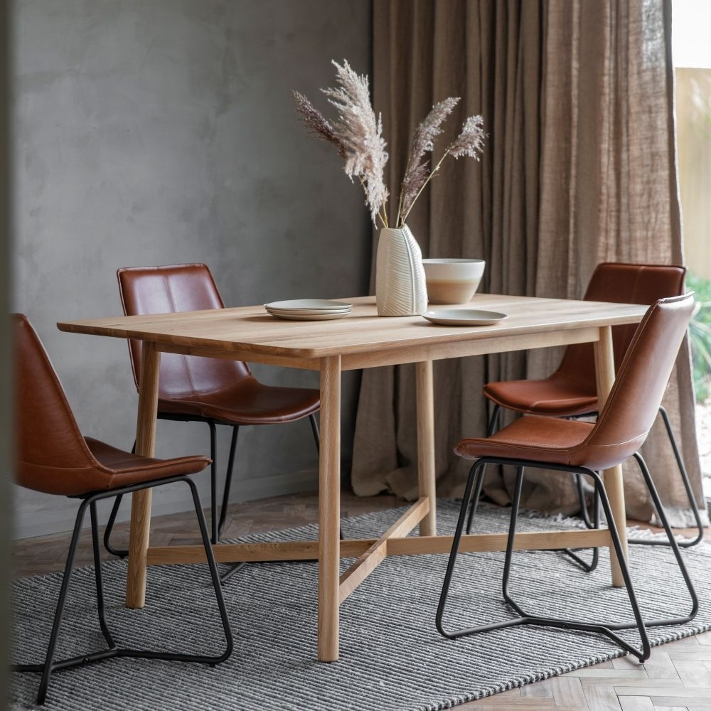 Product photograph of Kingham 150cm Natural Oak Dining Table from Choice Furniture Superstore.