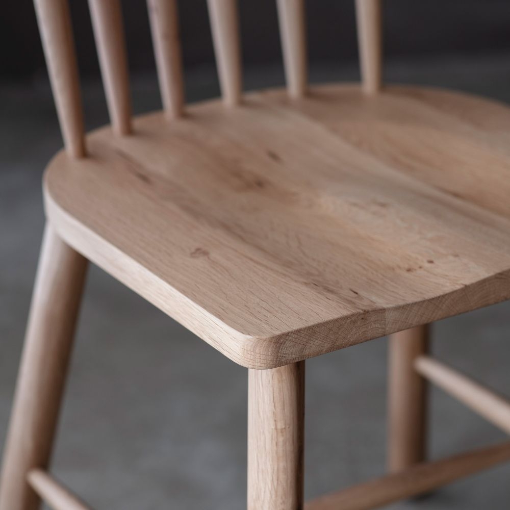 Product photograph of Kingham Oak Dining Chair Sold In Pairs from Choice Furniture Superstore.