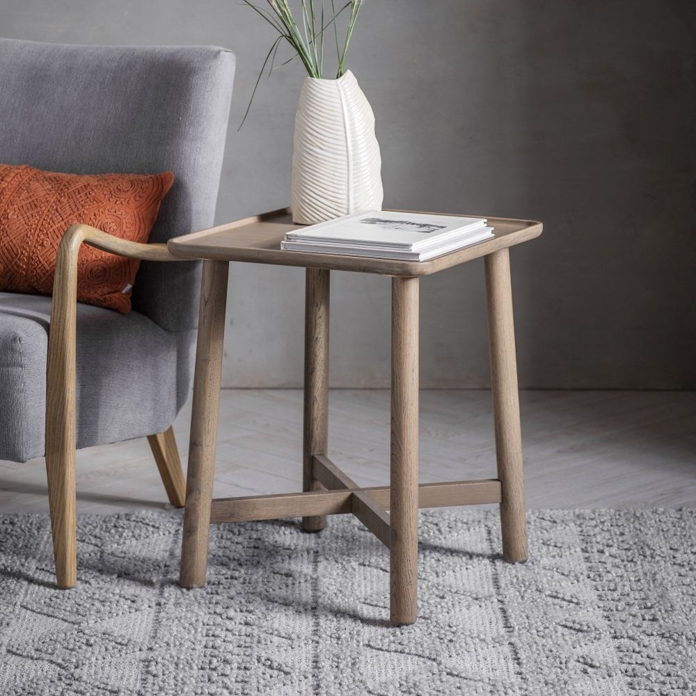Product photograph of Nevada Side Table - Comes In Oak And Grey Options from Choice Furniture Superstore.