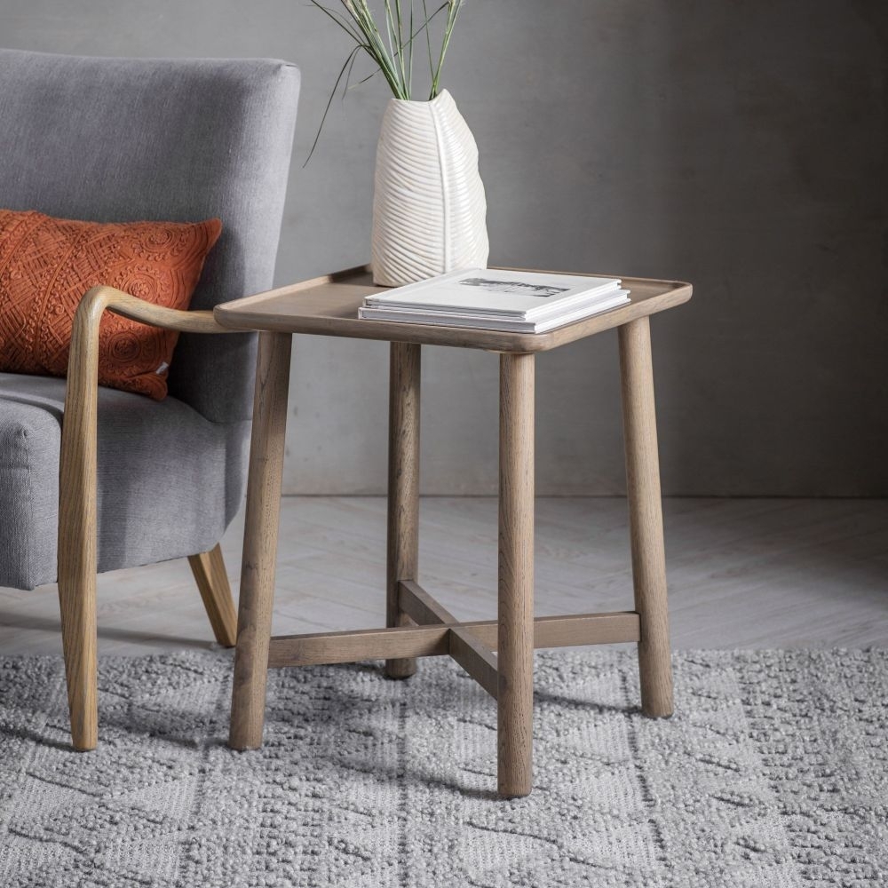 Product photograph of Kingham Natural Oak Side Table from Choice Furniture Superstore.