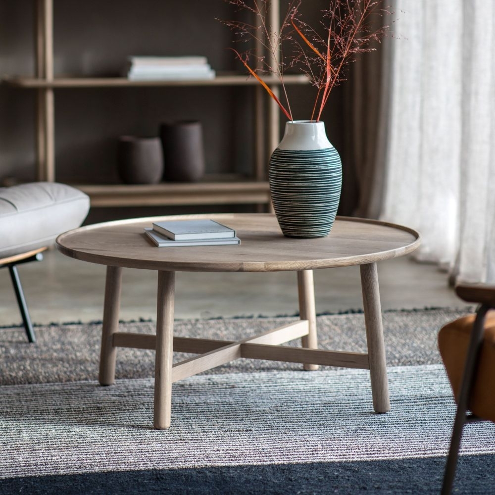 Product photograph of Nevada Grey Round Coffee Table from Choice Furniture Superstore.