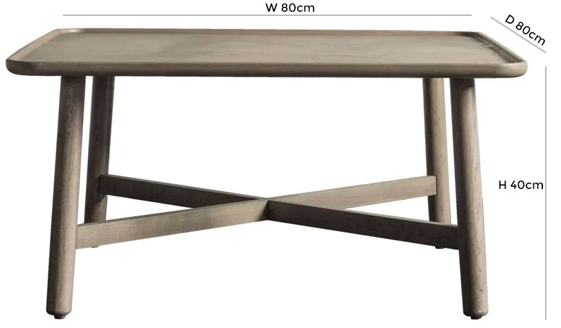 Product photograph of Nevada Grey Square Coffee Table from Choice Furniture Superstore.