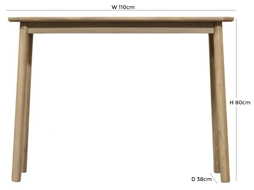 Product photograph of Kingham Console Table - Comes In Oak And Grey Options from Choice Furniture Superstore.