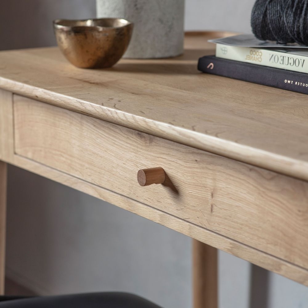 Product photograph of Kingham Oak Dressing Table from Choice Furniture Superstore.