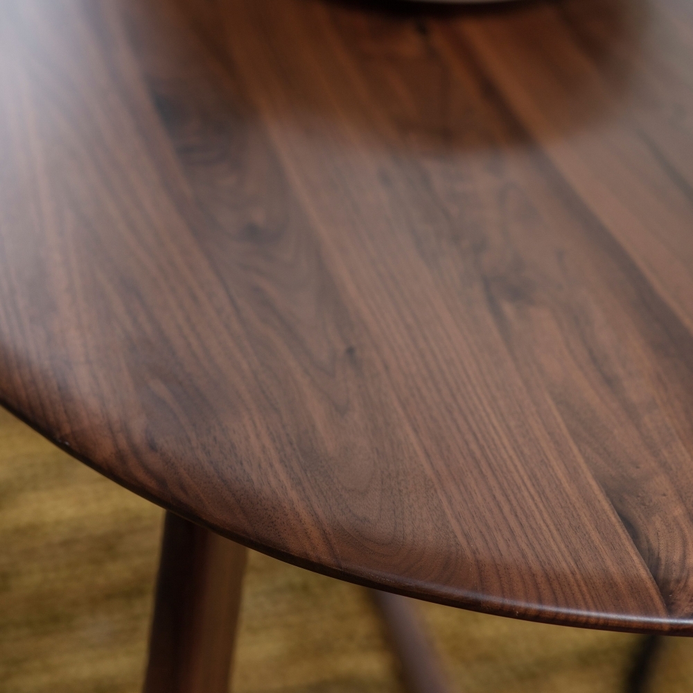 Product photograph of Madrid 180cm Walnut Oval Dining Table from Choice Furniture Superstore.